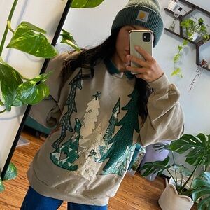 Vintage Christmas Tree Sweater